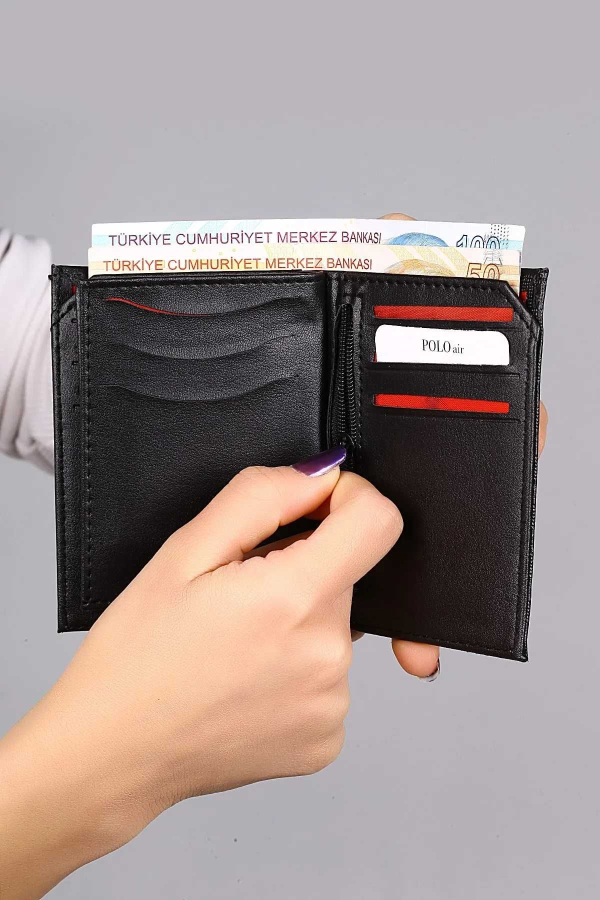 Мъжки костюм, POLO Air, кариран портфейл, колан