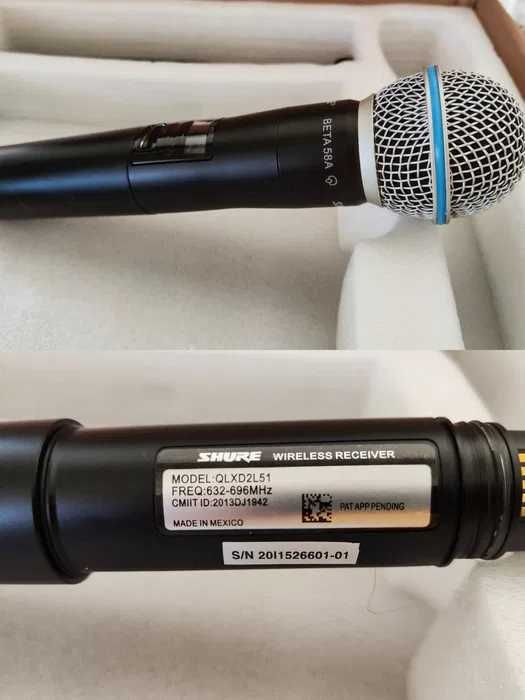 Професионален микрофон SHURE QLXD24E/B58 - внос USA (Made in Mexico)