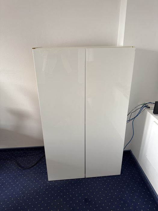 Dulap alb MDF vopsit si blat mdf furniruit 70x40 inaltime 120