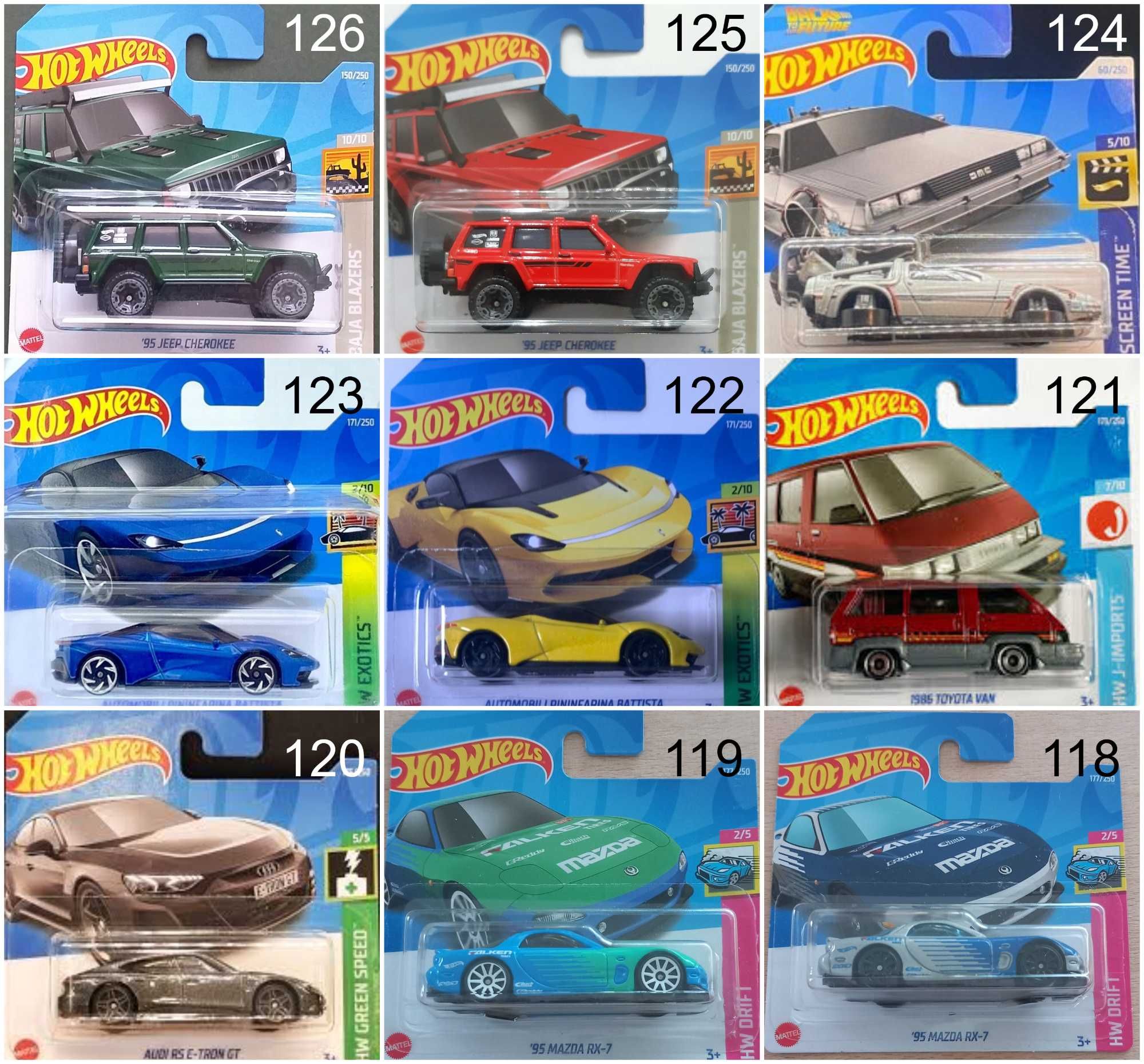 Метални колички Hot Wheels Хот Уиилс в мащаб 1:64 От различни години 1