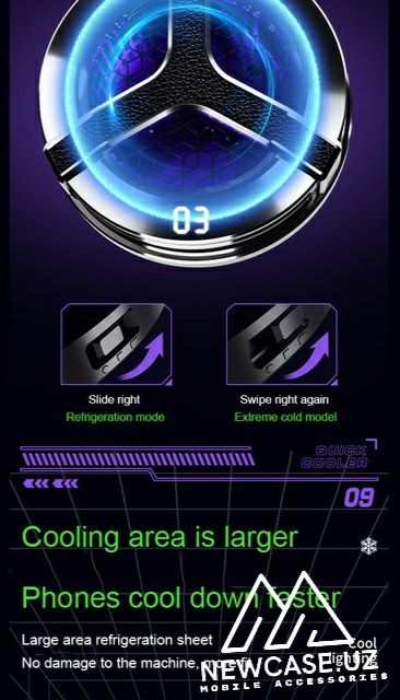 Magnetic Cooler S9 Кулер для Телефона
Охлаждающий Вентилятор