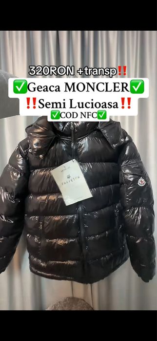 Geaca M.O.N.C.L.E.R Maya Negru Calitate Premium NFC