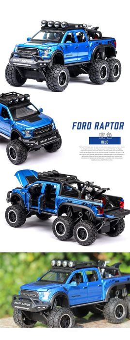 Macheta auto jucărie Ford Raptor, metalica, noua, scara 1:28