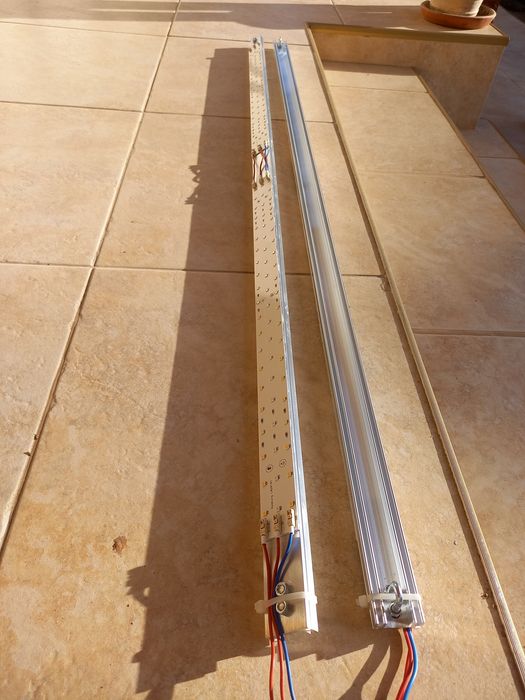 За оранжерии, за растения - LED Grow chip 50W 380-840nm. Розови и бели