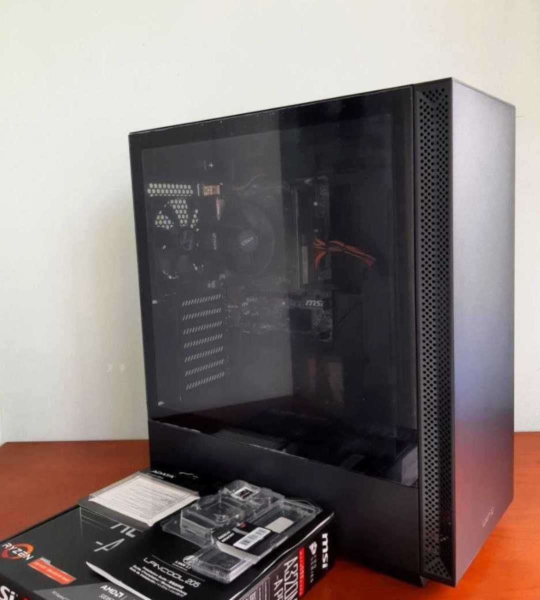 НОВЫЙ компьютер Ryzen 5500G, Озу 16, SSD 256, Кейс Lian Li