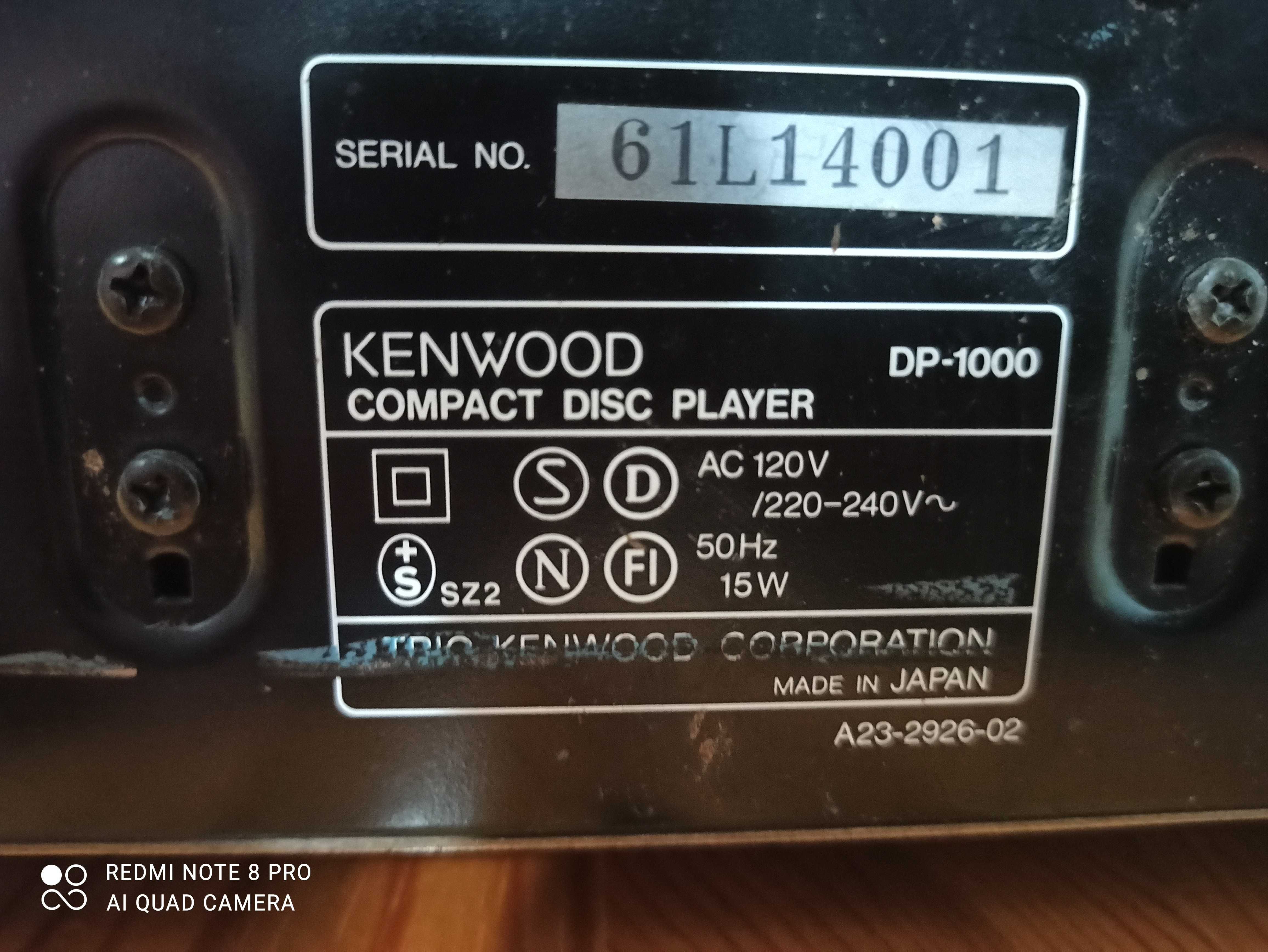 CD Kenwood DP 1000