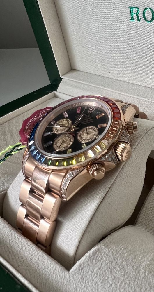 Rolex Daytona Rainbow Rose Gold