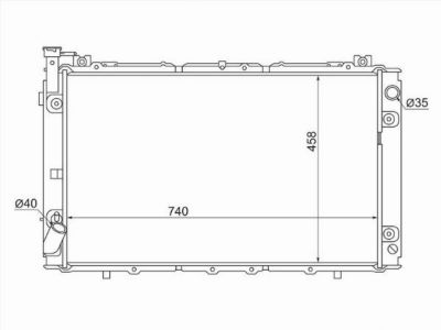 Радиатор  Nissan Patrol