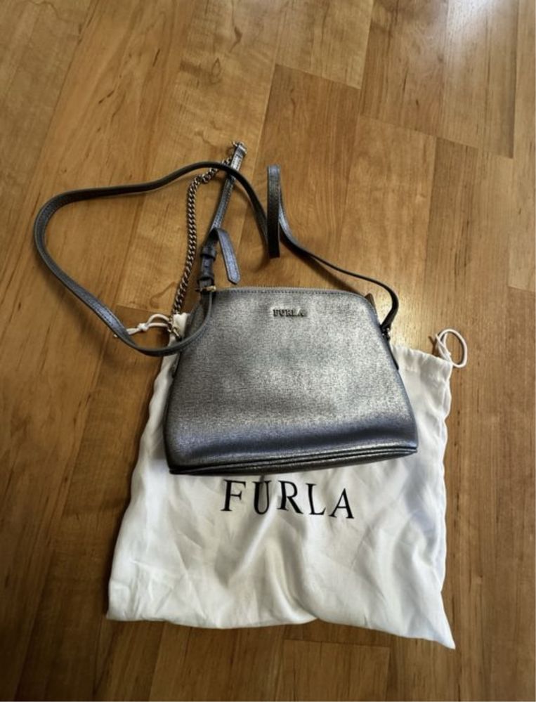 Geanta Furla argintiu