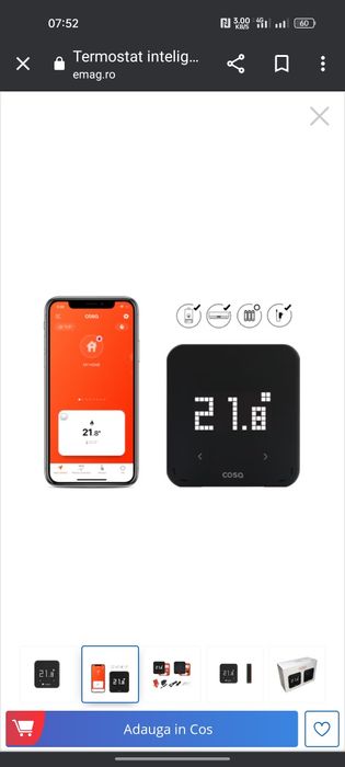 Termostat inteligent COSA centrala și aer condiționat