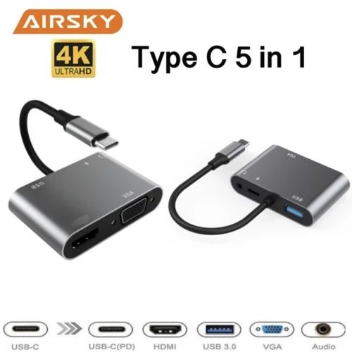 Доставка! Type c vga/hdmi/ usb/ type c pd / aux переходник,адап