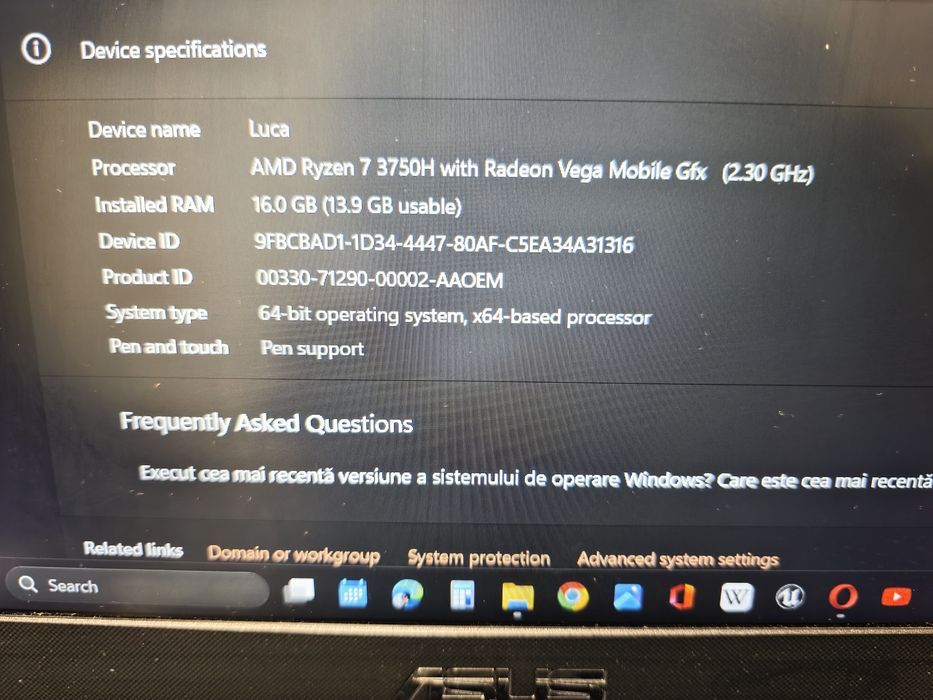 Laptop ASUS TUF Gaming FX505DT