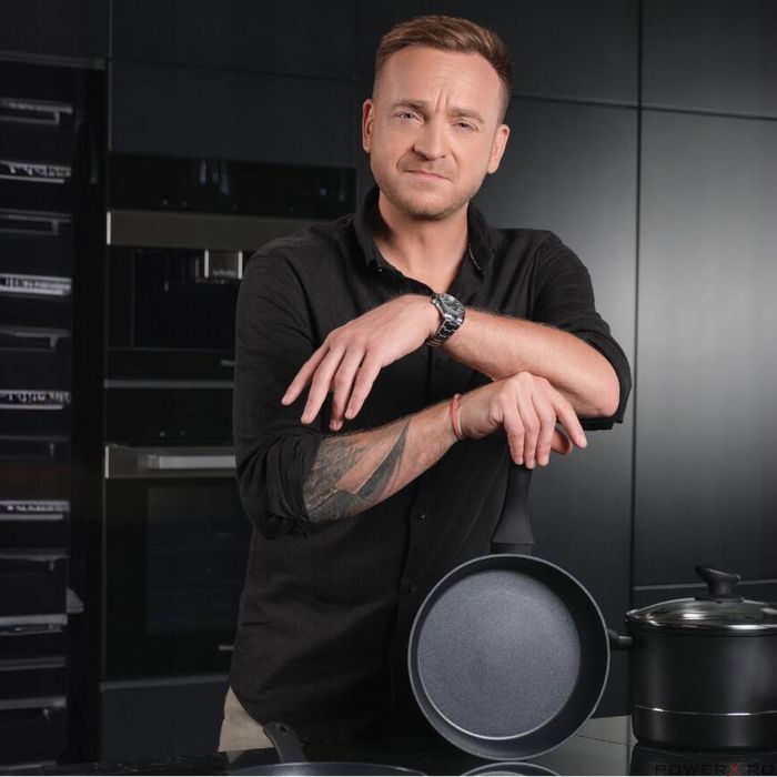 Tigaie din aluminiu forjat, 18 cm, cu invelis antiaderent, maner