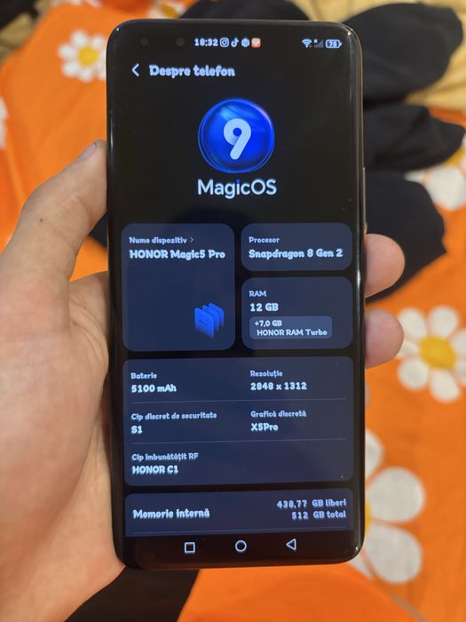 Vand urgent Honor magic 5 pro