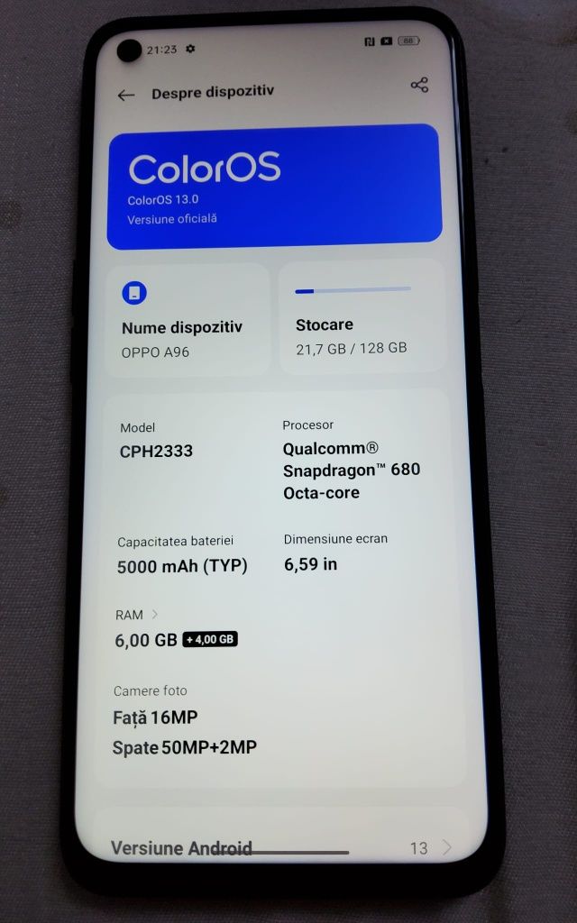 Oppo A 96 128 GB impecabil