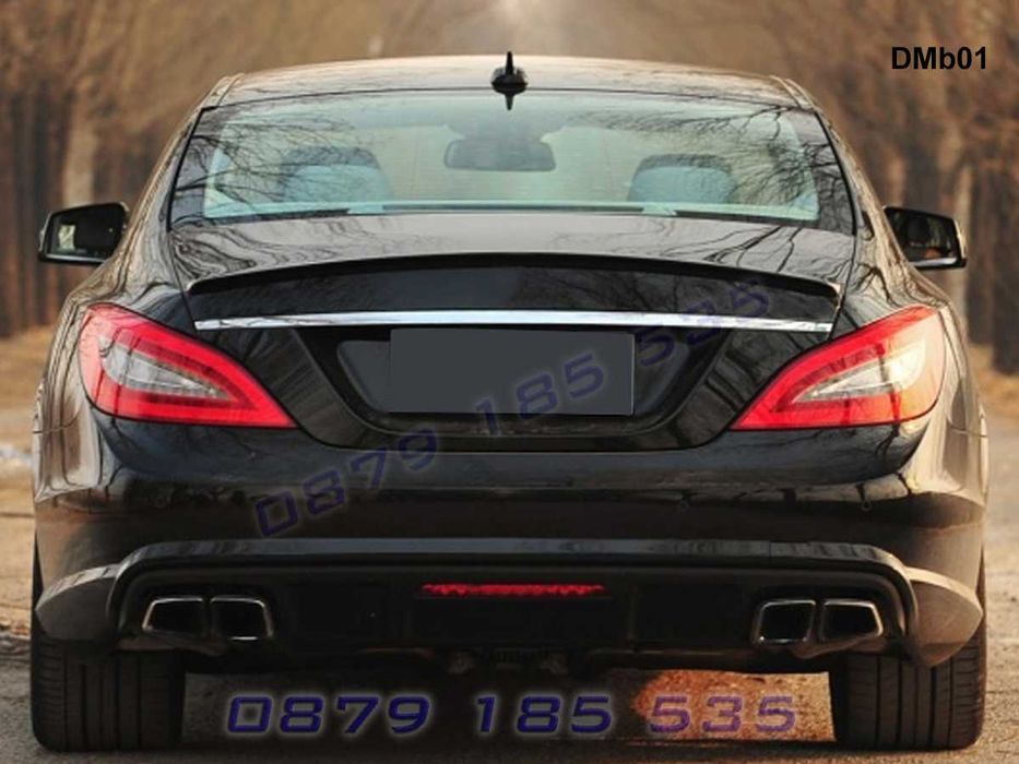 Лип спойлер капак багажник Mercedes AMG CLS W218 заден тунинг мерцедес