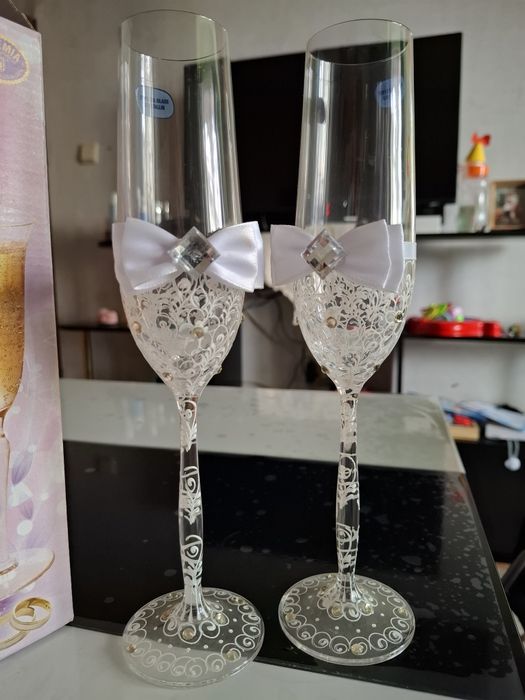 Чаши за шампанско,годежни