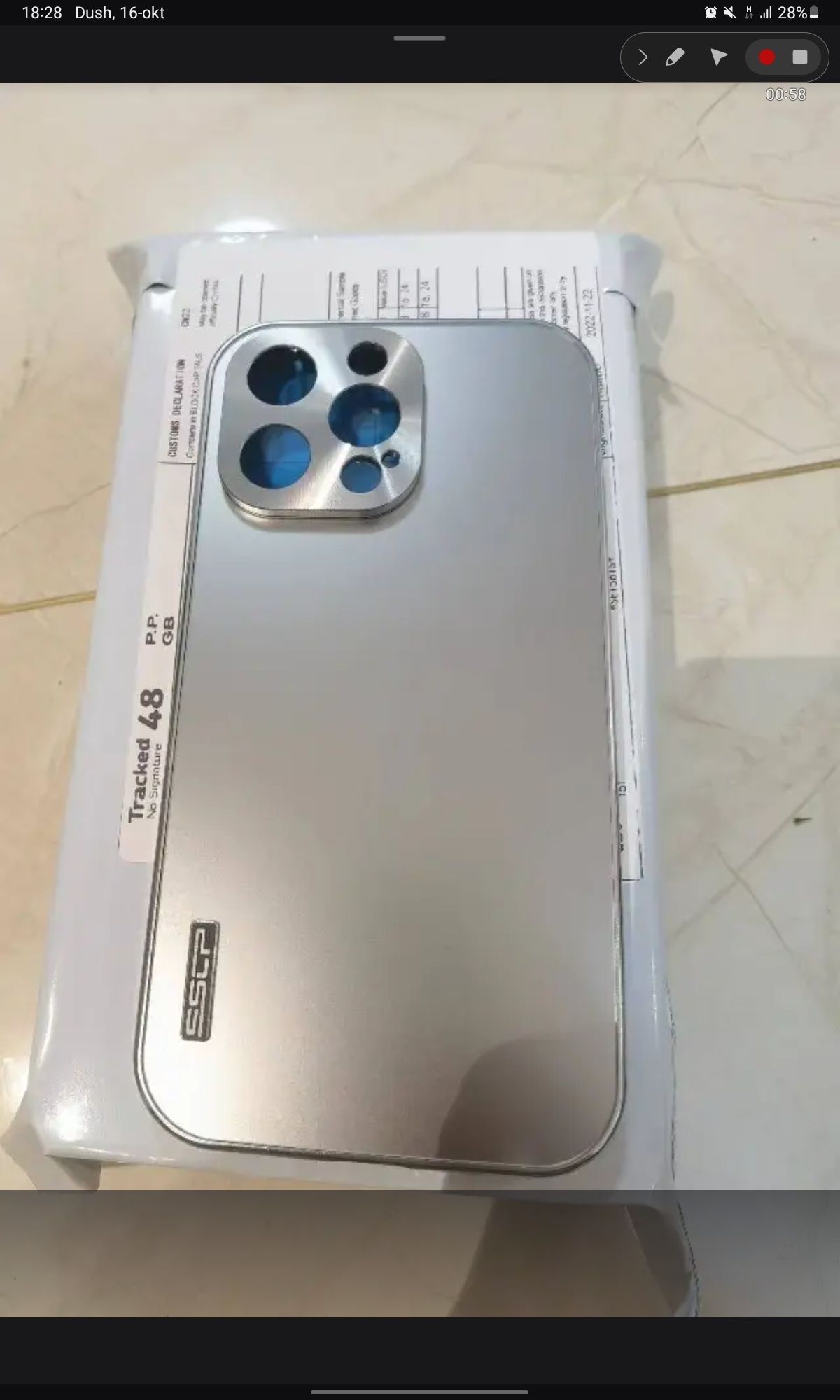 iPhone 14 Pro Max uchun metall,magnit orqali birikuvchi chexol