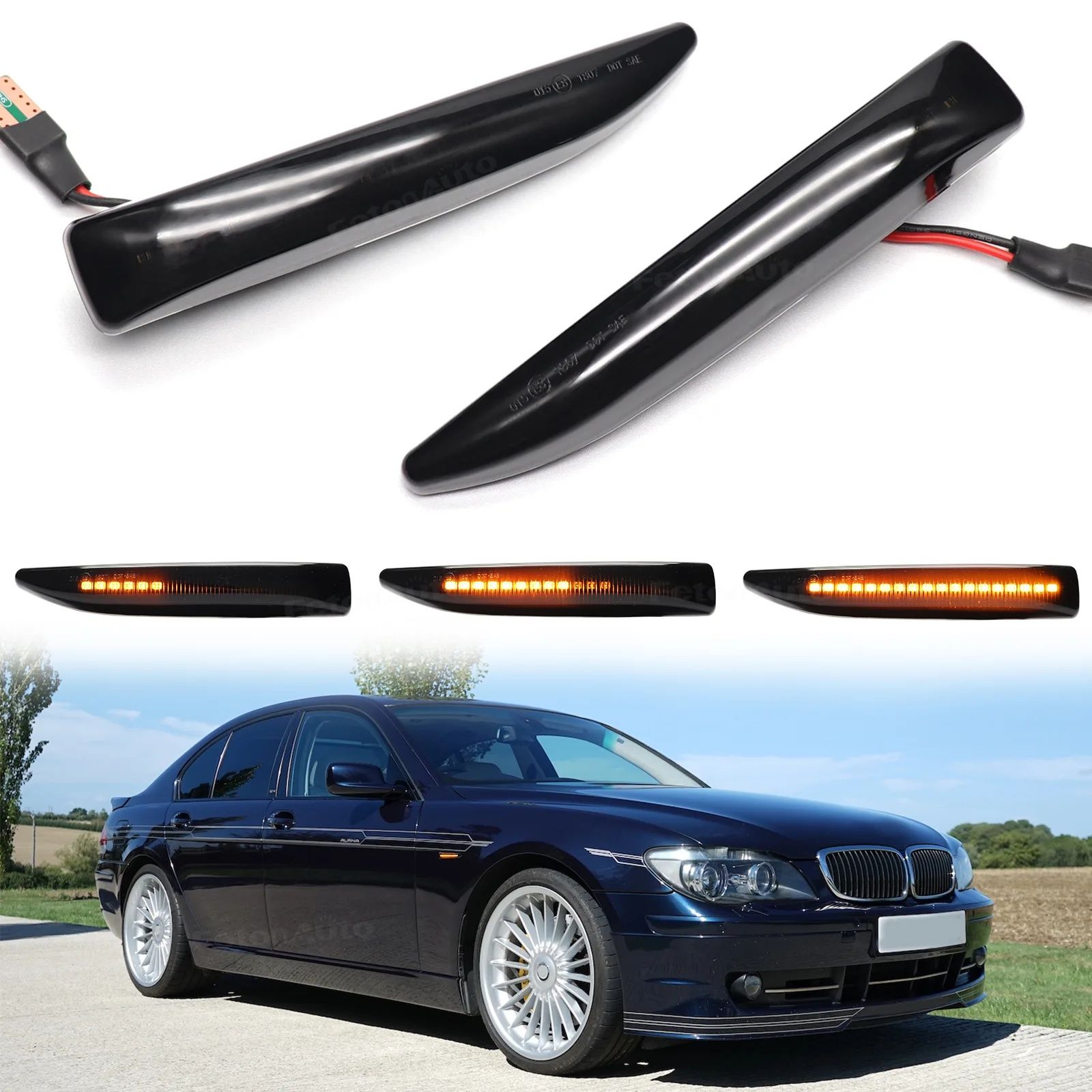 LED Мигачи с Бягащ Ефект за BMW 7 Серия E65, E66, E67, E68 (2001–2008)
