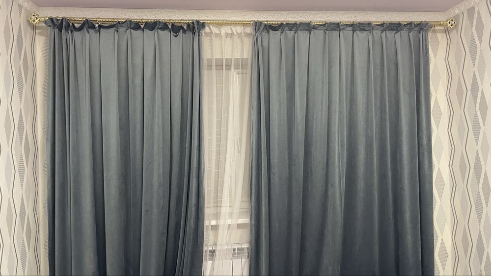 Продам Шторы и тюль по 5 м