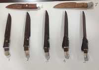 Ловни, кухненски, туристически ножове, нож с кания, ръчна изработка.