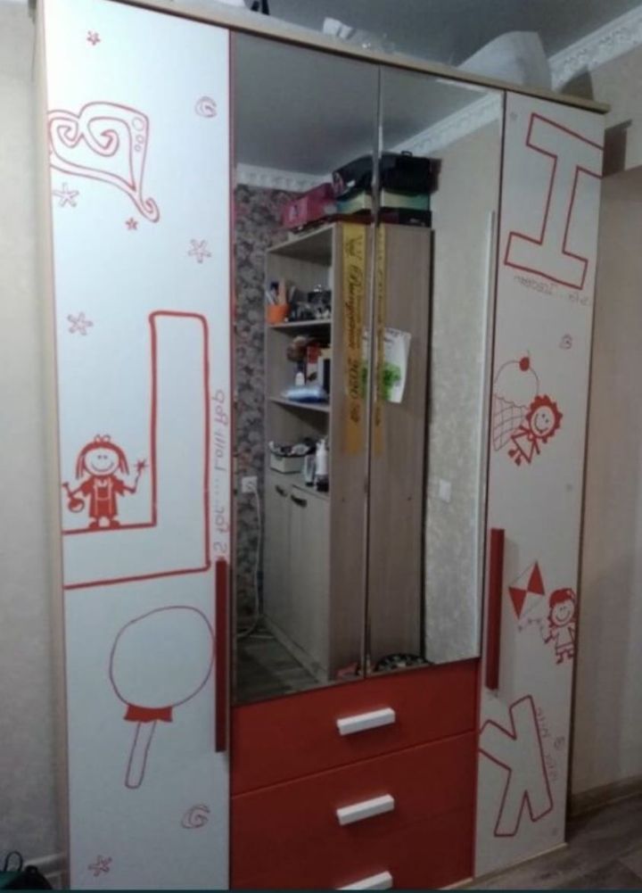 Шкафы Алфавит для девочек 2шт