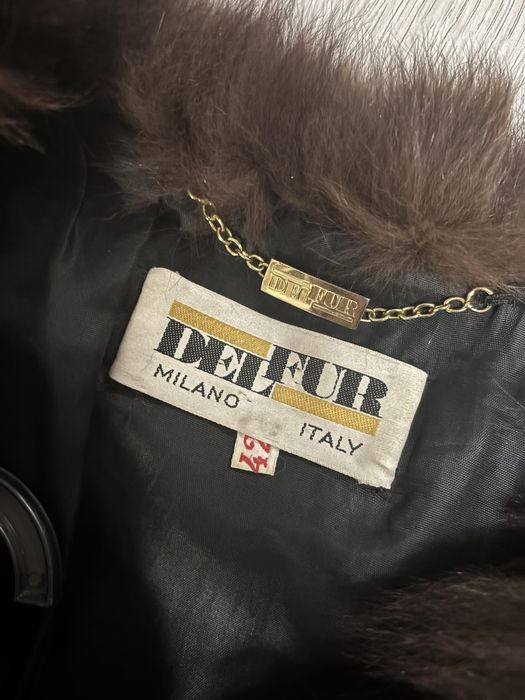 Haină de blană naturală Delfur Milano Italy