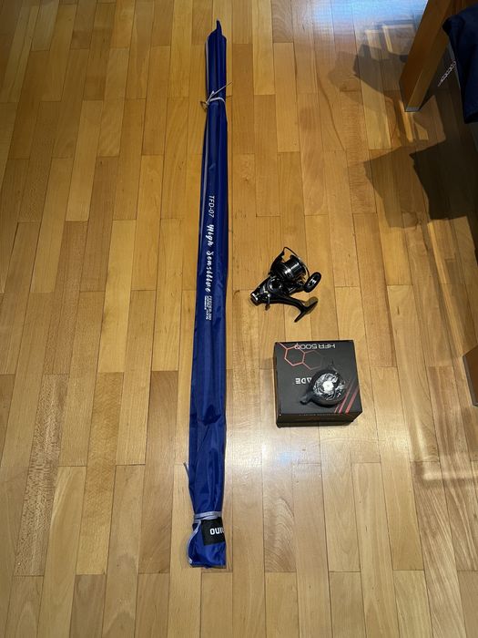 Set 1 Lanseta Saimino Sensitive Feeder 3.90 + 1 Mulineta HFR 5000