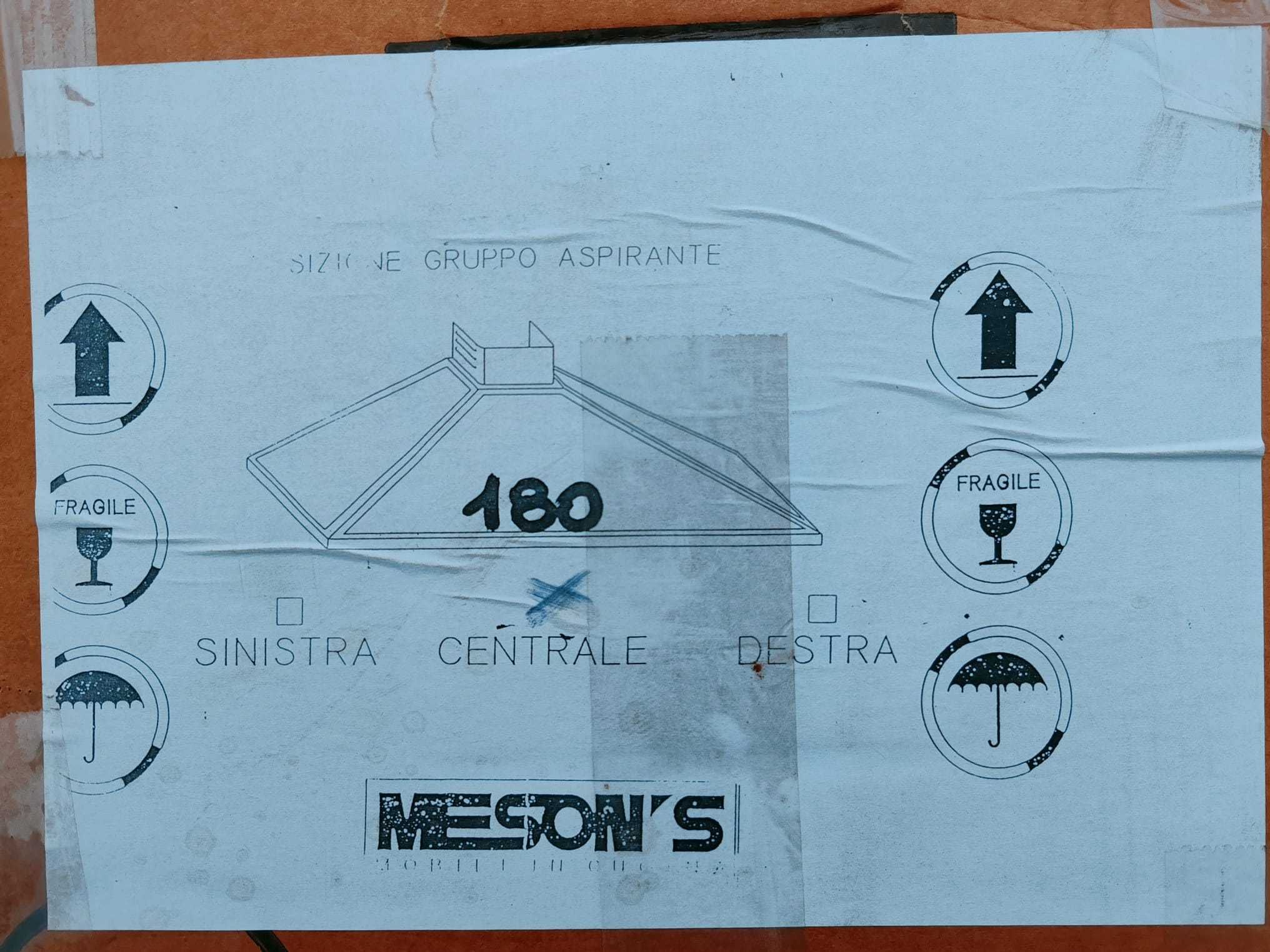 Hota bucatarie / terasa, import Italia, noua, outlet, 180 lungime