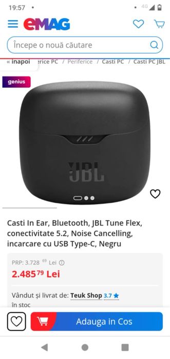 Vand 2 perechi de casti JBL