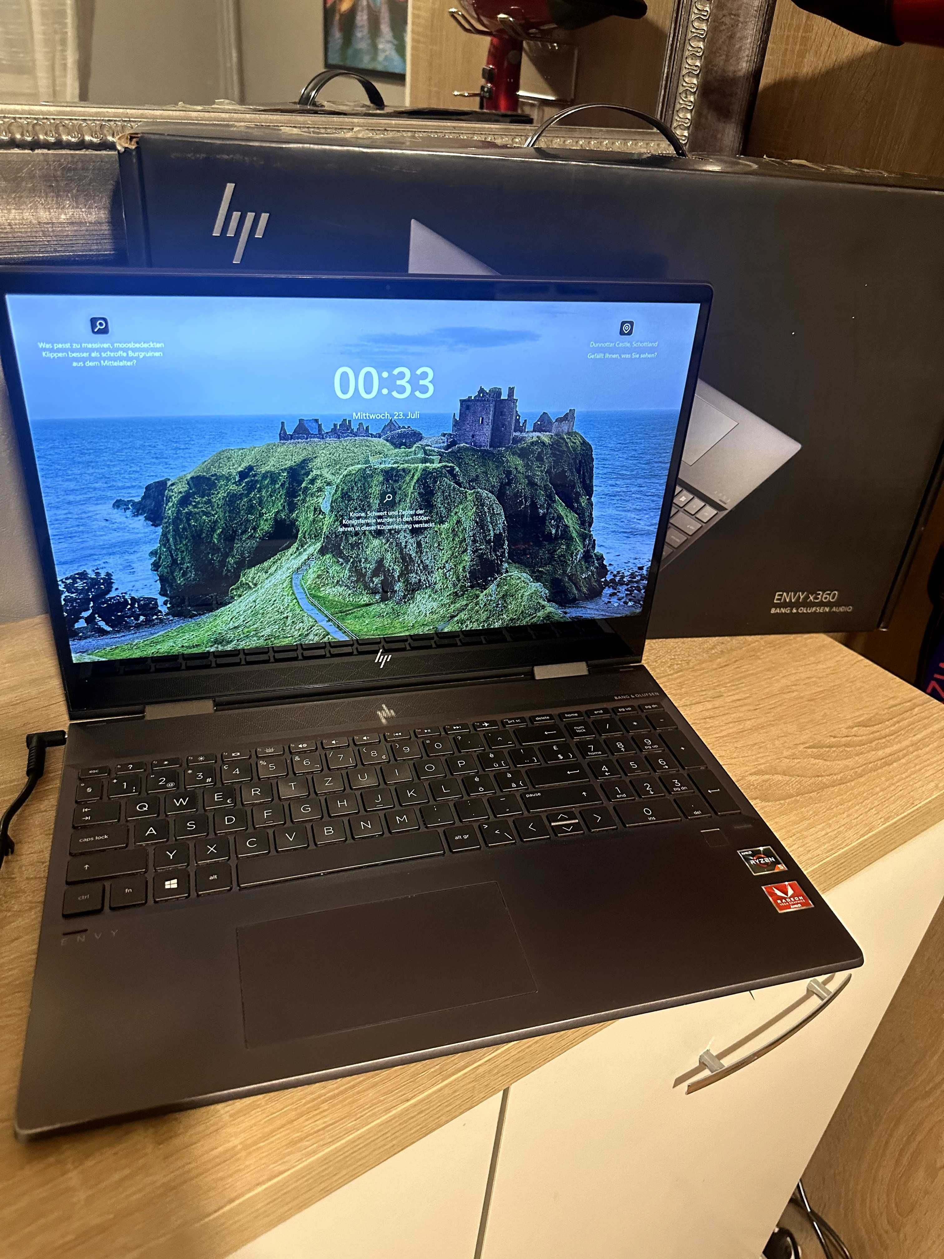HP Envy x360 Touchscreen Convertible 500GB, 8GB RAM - Bang & Olufsen
