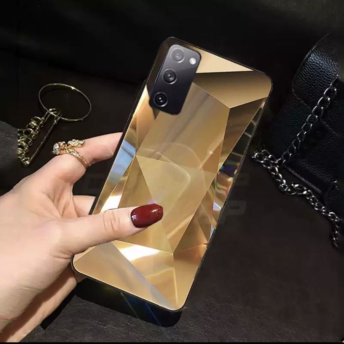 Husa tip oglinda model geometric 3D Samsung Galaxy Note 9, S20 FE 5G