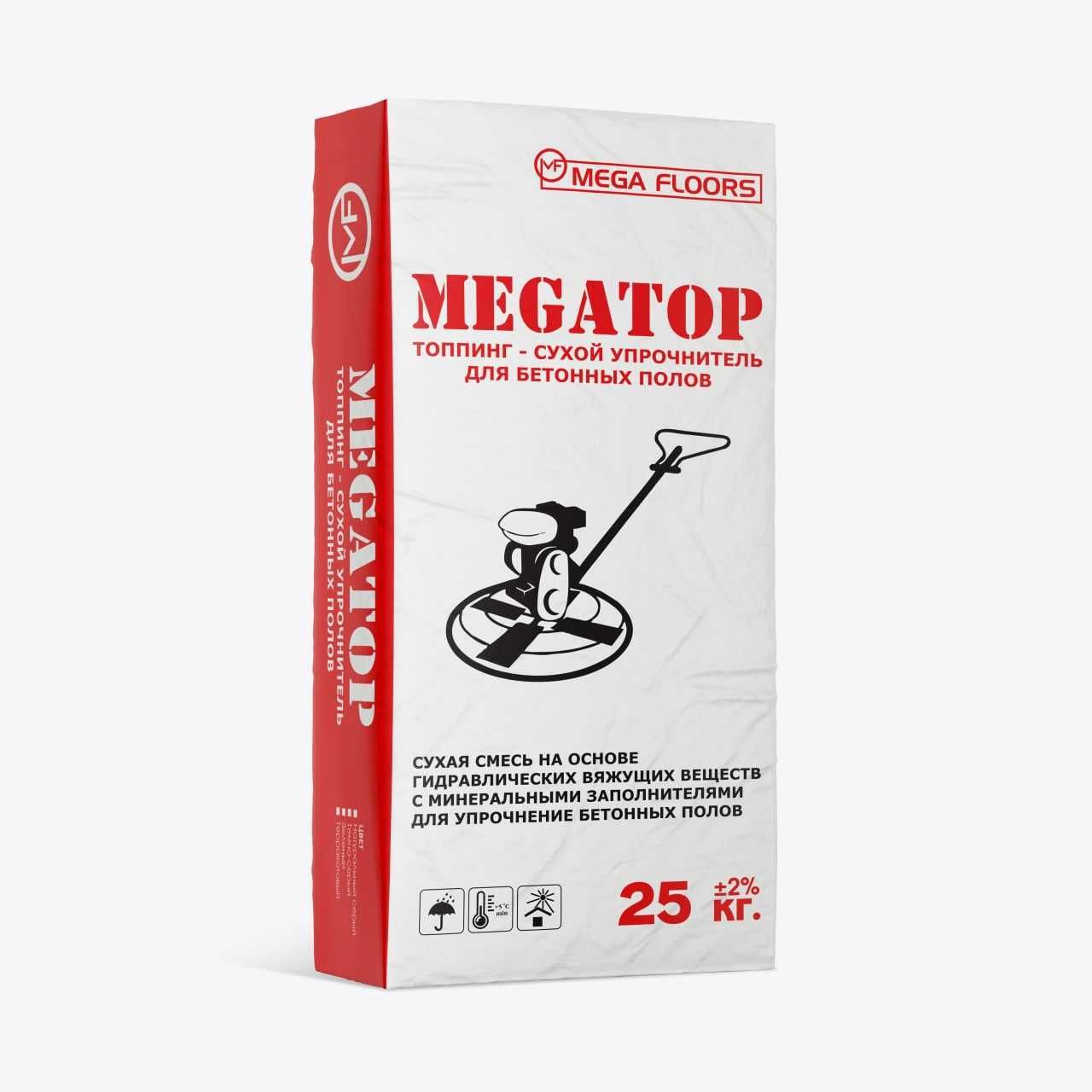 Сухой упрочнитель - Megatop Топпинг - промышленные полы, стяжка