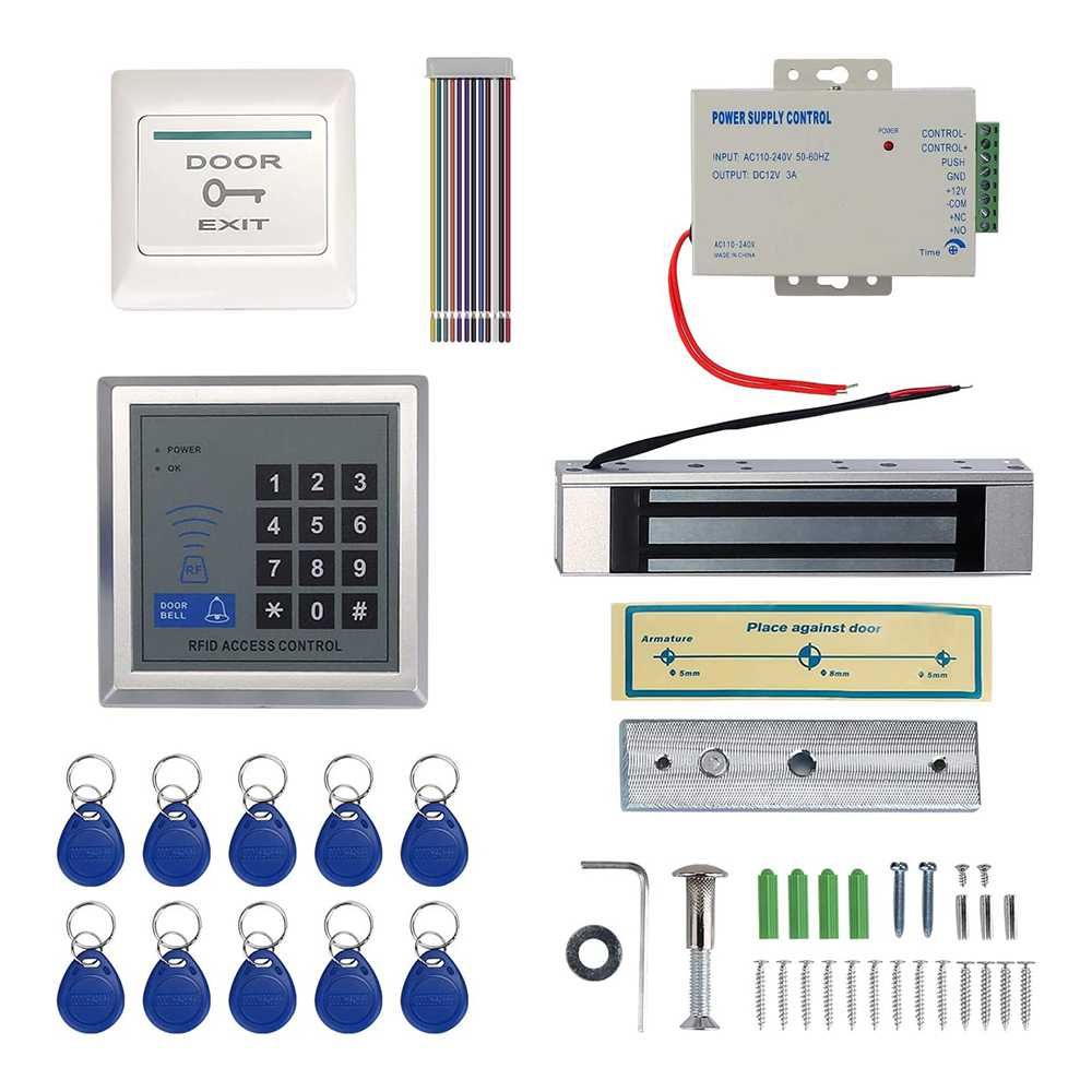 Set sistem control acces cartela si parola RFID MJ006