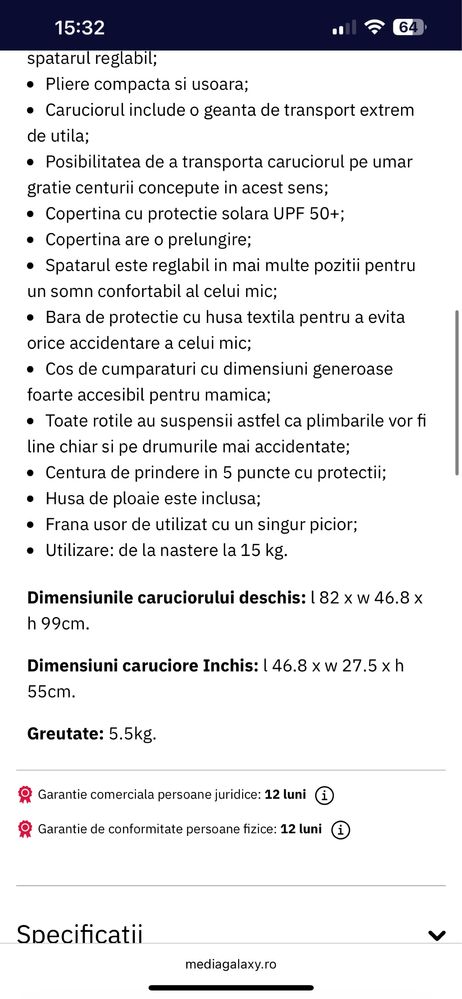 Carucior Joie sport