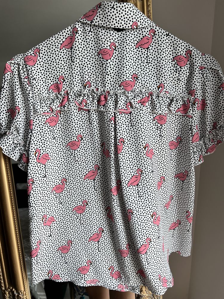Camasa Zara flamingo XS