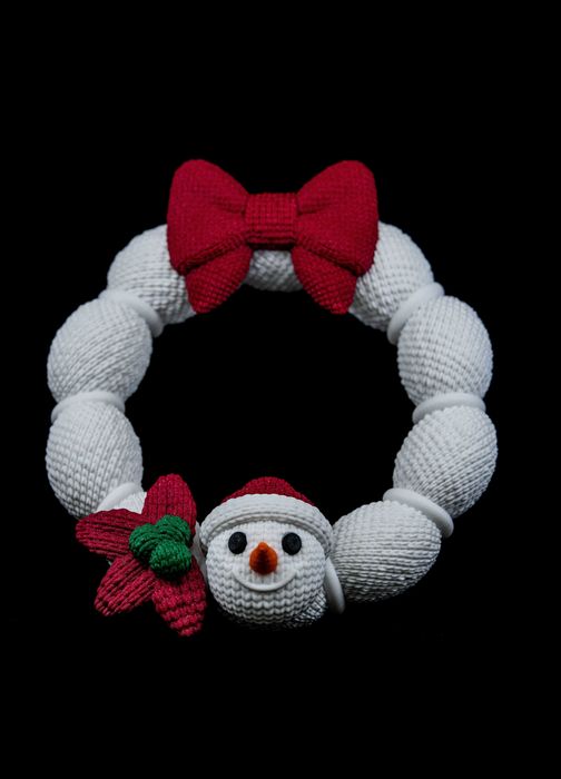 Coroniță Crăciun – Print 3D, Finisaj Premium, Lucrată Manual