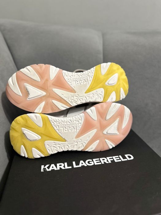 Спортни обувки от кожа и текстил Karl Lagerfeld