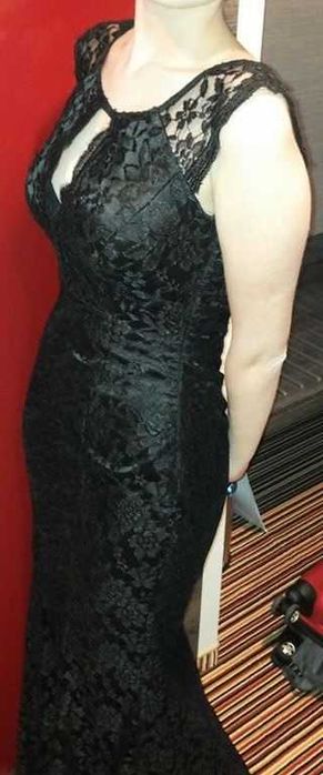 Rochie neagră dantelă Ginette