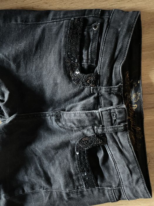Blugi Fete Desigual marime 24 (S) negru impecabili