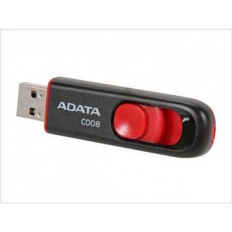 USB Fash Memory 64G USB2.0 A-DATA C008 White Бяла/черна