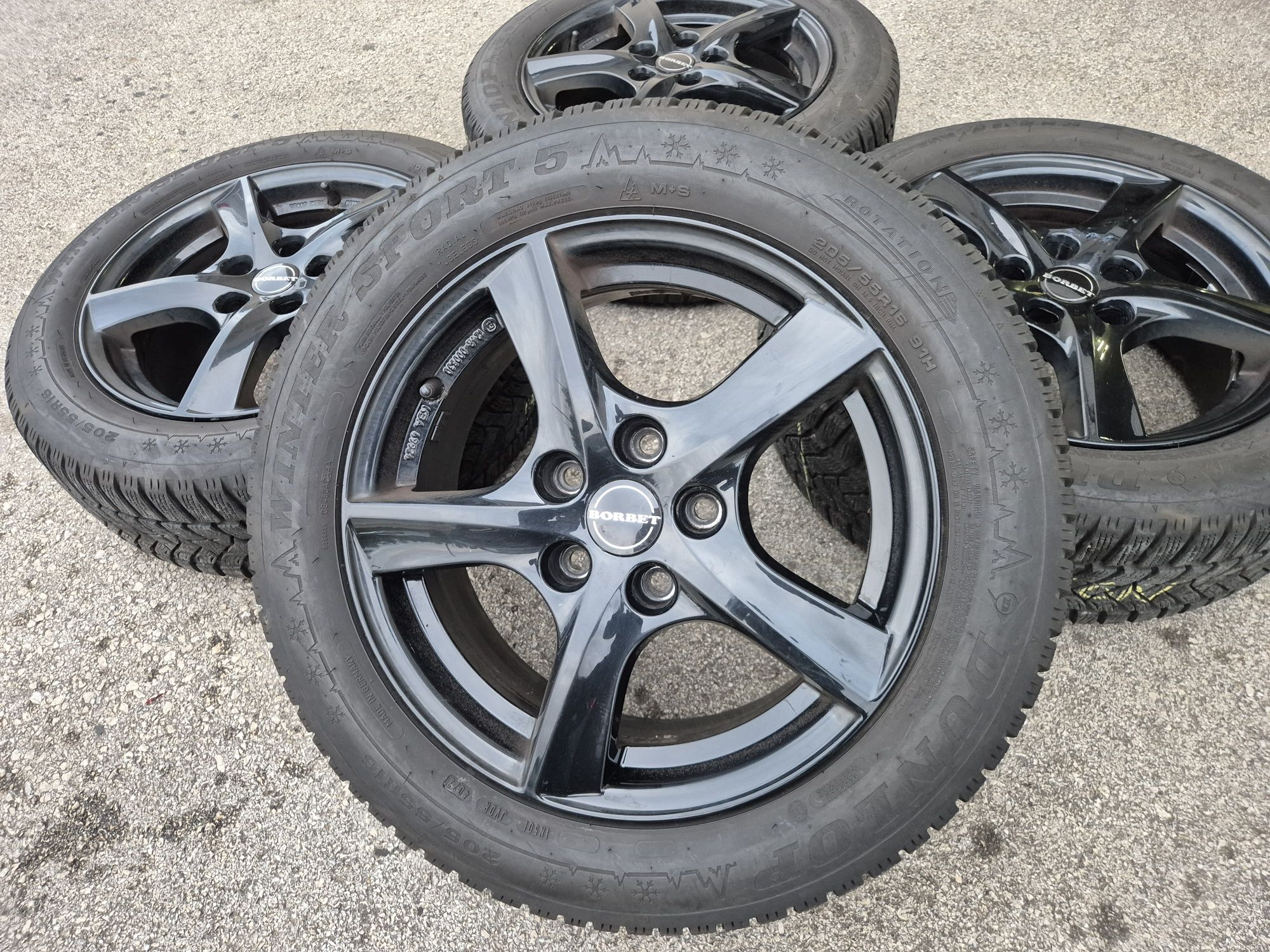 5х112/16 с гуми VW Audi Skoda Seat 5x112/16 Ауди Фолксваген Шкода Сеат