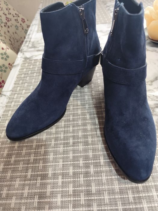 Guess боти от естествена кожа на ток