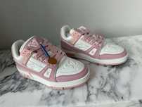 sneakers piele naturala LV Trainer Pink – Mărimea 39