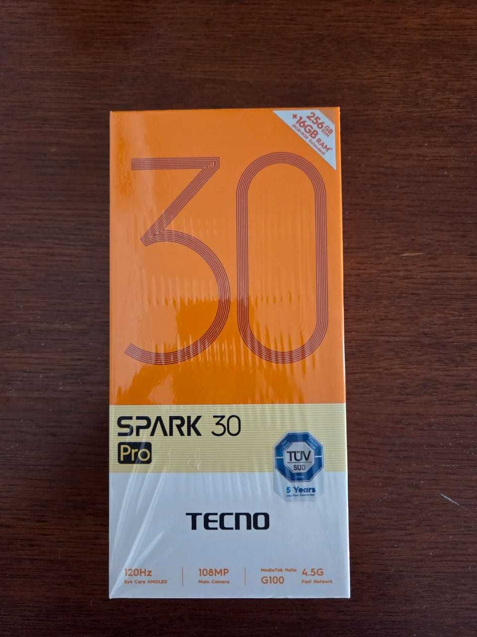 Смартфон Tecno Spark 30 Pro 256 gb Obsidian Edge состояние новое!