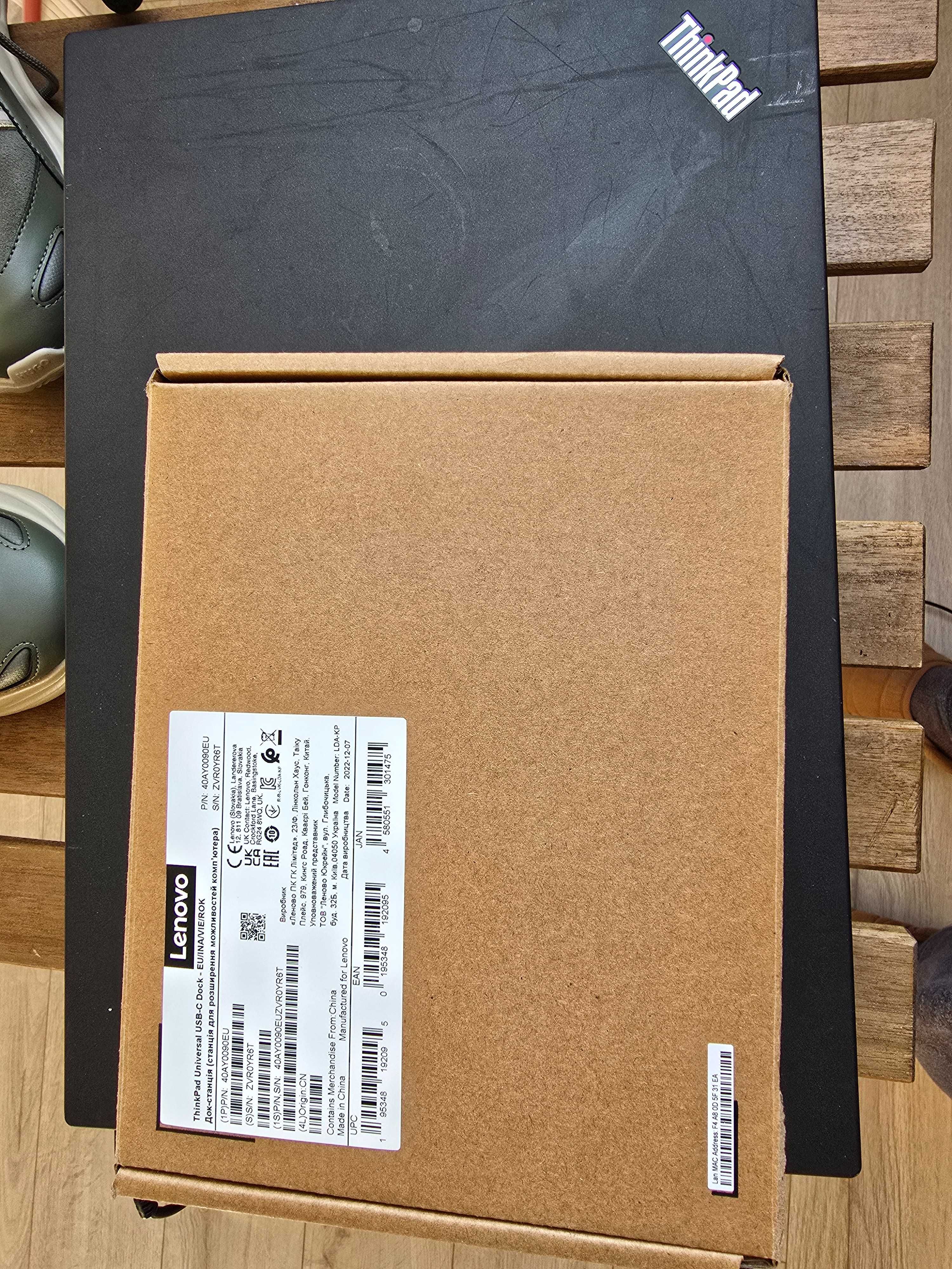 Докинг Lenovo ThinkPad Universal USB-C 40AY0090EU