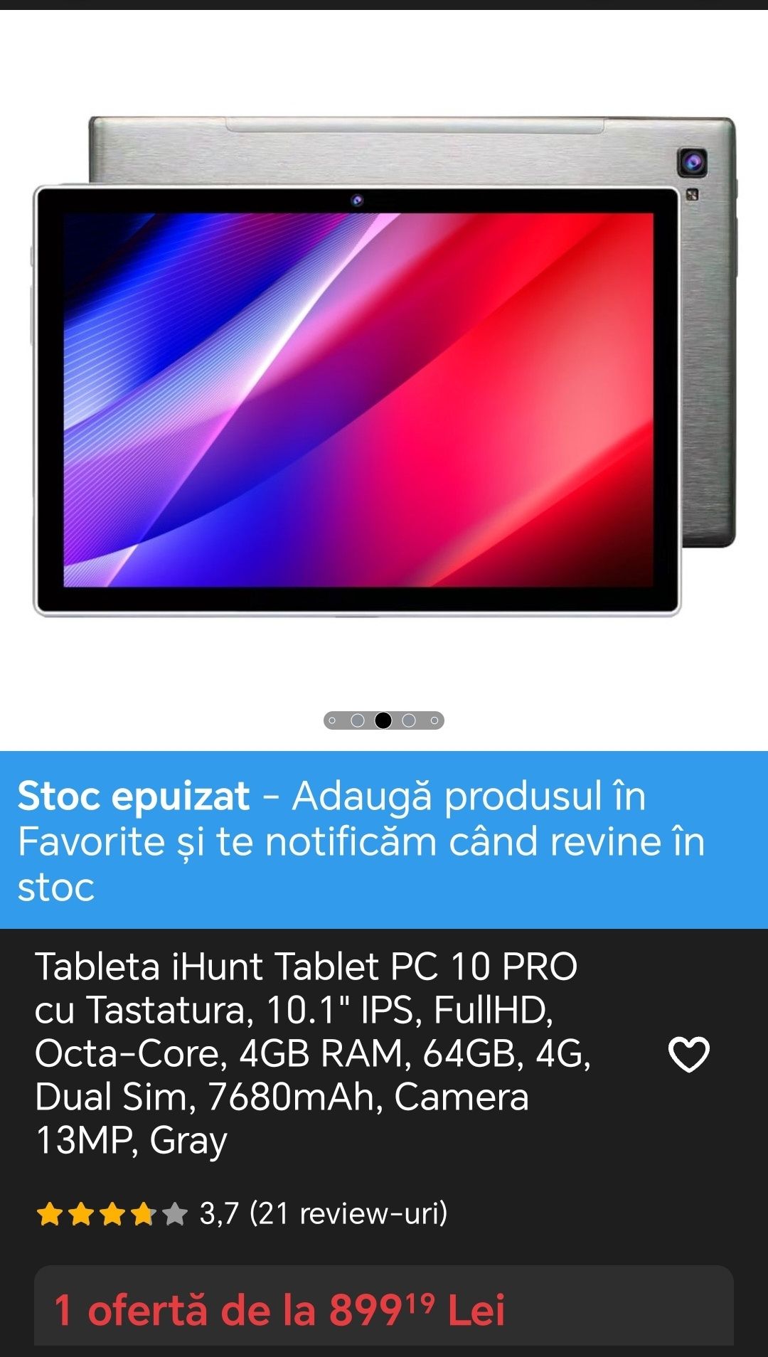 Tableta 10 inch + tastatură cu garanție