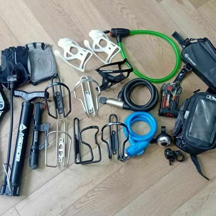 держатель 7000 звонок 1500 подножка насос замок велошорты7000крыло ste