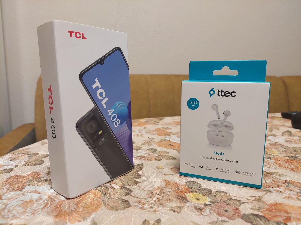 Продавам чисто нов, неразпечатан Смартфон TCL 408 64GB