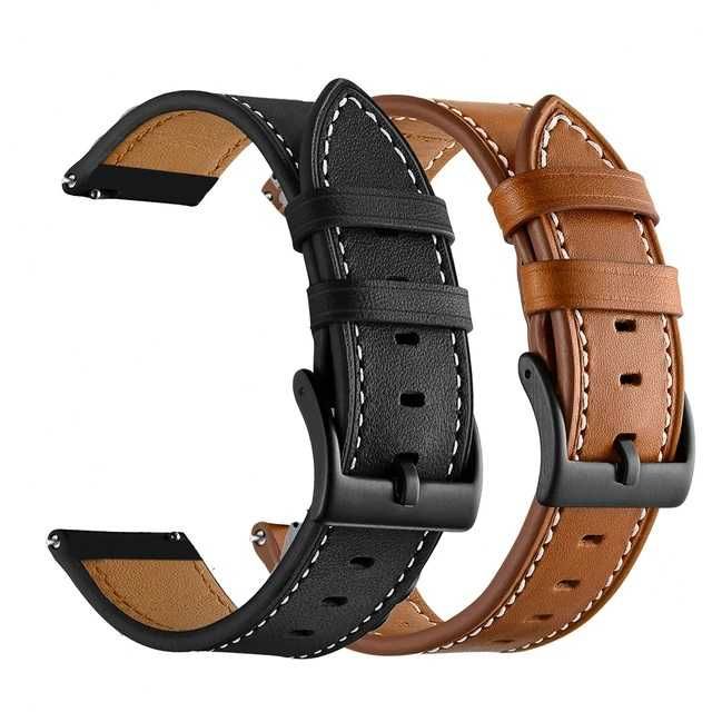 Curea piele 20mm ceas Samsung Watch Huawei GT Xiaomi Garmin Amazfit